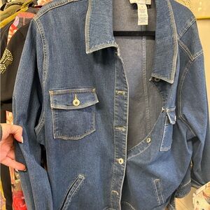 Sag Harbor Blue Denim Utility Jacket